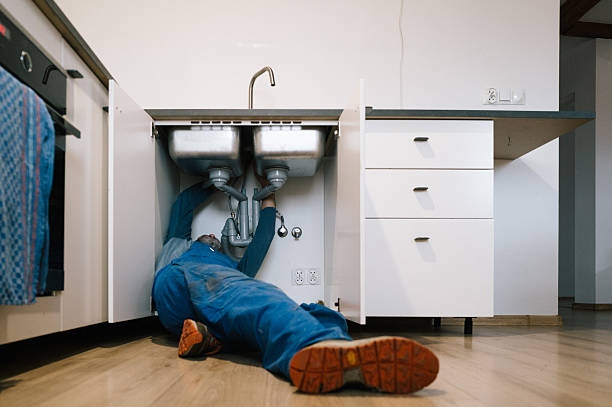 Professional Drain Cleaning technician working in Line Lexington, PA